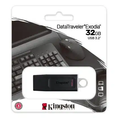 Kingston DTX/128GB Exodia DataTraveler USB flash drive, 128GB, USB Type-A USB3.1 Gen 1, Black 3 Kingston DTX/128GB Exodia DataTraveler USB flash drive, 128GB, USB Type-A USB3.1 Gen 1, Black - Afbeelding 3
