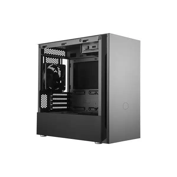 Cooler Master MCS-S400-KN5N-S00 Silencio S400 without TG Mini-Tower, mATX, 4x 2.5", 2x 120mm, Black 2 Cooler Master MCS-S400-KN5N-S00 Silencio S400 without TG Mini-Tower, mATX, 4x 2.5", 2x 120mm, Black - Afbeelding 2
