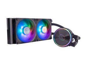 Cooler Master MLY-D24M-A23PZ-R1 PL240 Flux, 240mm radiator, 120mm x2, 0-2300 RPM ± 10%, RGB LED