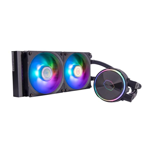 Cooler Master MLY-D24M-A23PZ-R1 PL240 Flux, 240mm radiator, 120mm x2, 0-2300 RPM ± 10%, RGB LED 1 Cooler Master MLY-D24M-A23PZ-R1 PL240 Flux, 240mm radiator, 120mm x2, 0-2300 RPM ± 10%, RGB LED
