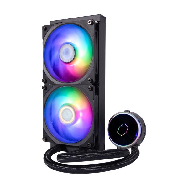 Cooler Master MLY-D24M-A23PZ-R1 PL240 Flux, 240mm radiator, 120mm x2, 0-2300 RPM ± 10%, RGB LED 2 Cooler Master MLY-D24M-A23PZ-R1 PL240 Flux, 240mm radiator, 120mm x2, 0-2300 RPM ± 10%, RGB LED - Afbeelding 2