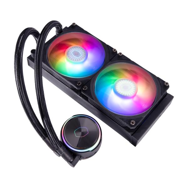 Cooler Master MLY-D24M-A23PZ-R1 PL240 Flux, 240mm radiator, 120mm x2, 0-2300 RPM ± 10%, RGB LED 4 Cooler Master MLY-D24M-A23PZ-R1 PL240 Flux, 240mm radiator, 120mm x2, 0-2300 RPM ± 10%, RGB LED - Afbeelding 4