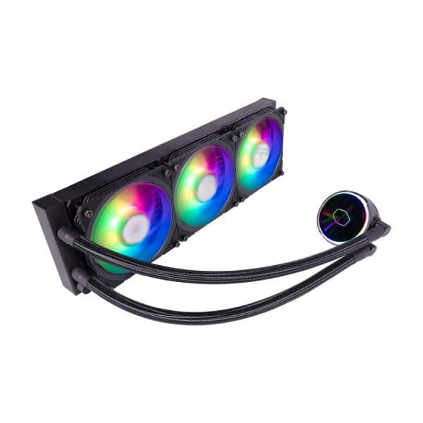 Cooler Master MLY-D36M-A23PZ-R1 PL360 Flux, 360mm radiator, 3x 120mm, 0-2300 RPM ± 10%, ARGB, Black 3 Cooler Master MLY-D36M-A23PZ-R1 PL360 Flux, 360mm radiator, 3x 120mm, 0-2300 RPM ± 10%, ARGB, Black - Afbeelding 3