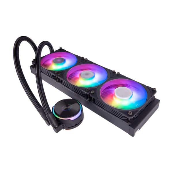 Cooler Master MLY-D36M-A23PZ-R1 PL360 Flux, 360mm radiator, 3x 120mm, 0-2300 RPM ± 10%, ARGB, Black 4 Cooler Master MLY-D36M-A23PZ-R1 PL360 Flux, 360mm radiator, 3x 120mm, 0-2300 RPM ± 10%, ARGB, Black - Afbeelding 4
