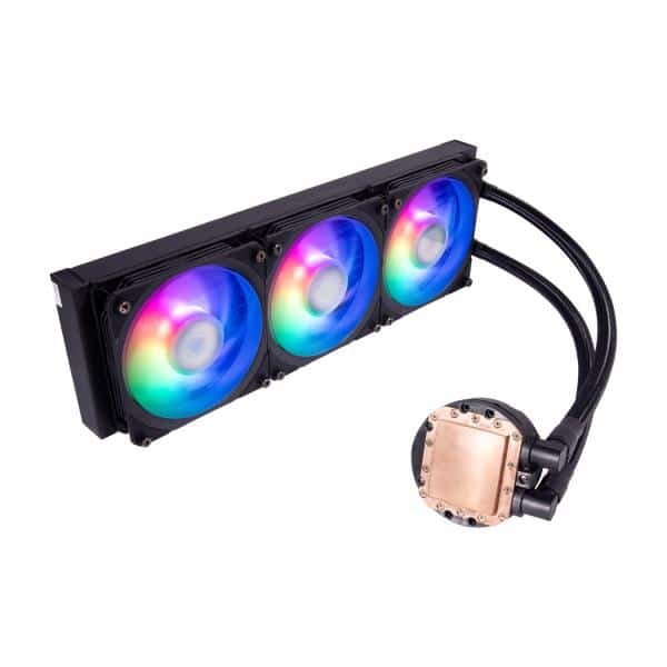 Cooler Master MLY-D36M-A23PZ-R1 PL360 Flux, 360mm radiator, 3x 120mm, 0-2300 RPM ± 10%, ARGB, Black 5 Cooler Master MLY-D36M-A23PZ-R1 PL360 Flux, 360mm radiator, 3x 120mm, 0-2300 RPM ± 10%, ARGB, Black - Afbeelding 5