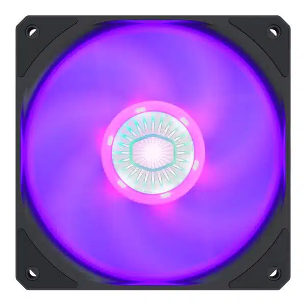 Cooler Master MFX-B2DN-18NPC-R1 SickleFlow 120 RGB, 4-pin, 120mm, Rifle, 650-1800 RPM, 8 - 27 dBa 2 Cooler Master MFX-B2DN-18NPC-R1 SickleFlow 120 RGB, 4-pin, 120mm, Rifle, 650-1800 RPM, 8 - 27 dBa - Afbeelding 2