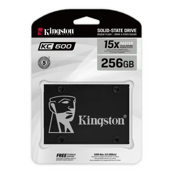 Kingston SKC600/256G KC600 SSD, 256 GB, 2.5", SATA3, 3D V-NAND TLC 3 Kingston SKC600/256G KC600 SSD, 256 GB, 2.5", SATA3, 3D V-NAND TLC - Afbeelding 3