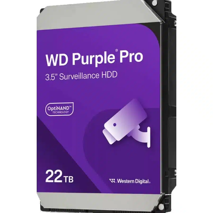 Western Digital WD221PURP Purple PRO Surveillance HDD, 22 TB, 3.5", SATA3, 512MB 1 Western Digital WD221PURP Purple PRO Surveillance HDD, 22 TB, 3.5", SATA3, 512MB