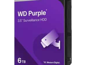 Western Digital WD64PURZ WD PURPLE, 6TB, HDD, 3.5", SATA3, 5400 RPM, 256 MB