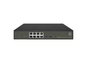LevelOne GES-2110P Hilbert 10-Port Gigabit PoE Smart Lite Switch, 8x PoE 130W, 2x SFP, Managed, L2