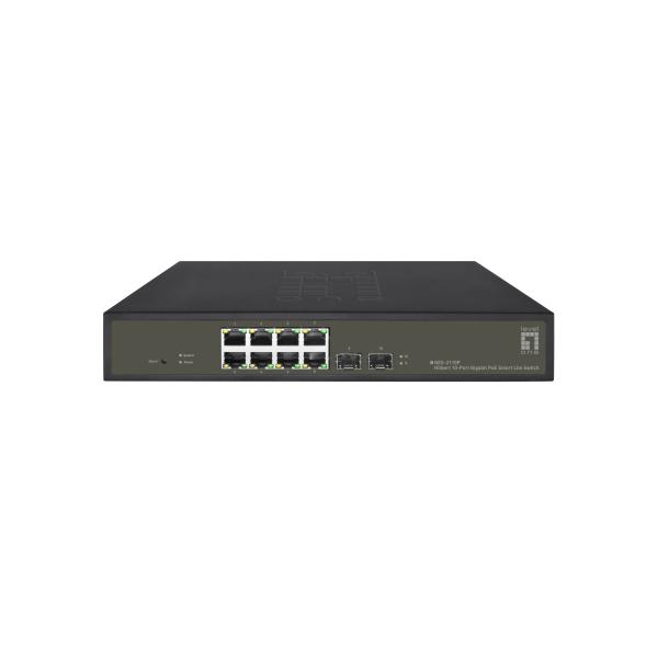 LevelOne GES-2110P Hilbert 10-Port Gigabit PoE Smart Lite Switch, 8x PoE 130W, 2x SFP, Managed, L2 1 LevelOne GES-2110P Hilbert 10-Port Gigabit PoE Smart Lite Switch, 8x PoE 130W, 2x SFP, Managed, L2