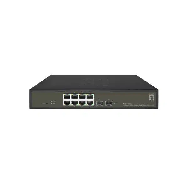 LevelOne GES-2110P Hilbert 10-Port Gigabit PoE Smart Lite Switch, 8x PoE 130W, 2x SFP, Managed, L2 1 LevelOne GES-2110P Hilbert 10-Port Gigabit PoE Smart Lite Switch, 8x PoE 130W, 2x SFP, Managed, L2