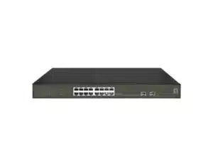 LevelOne GES-2118P Hilbert 18-Port Gigabit PoE Smart Lite Switch, 16x PoE 230W, 2x SFP, Managed, L2