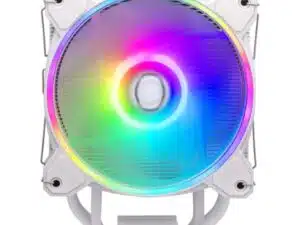 Cooler Master RR-S4WW-20PA-R1 Hyper 212 Halo White, 4-pin, ARGB, 120mm, 650-2050 RPM, 27 dBa (Max)