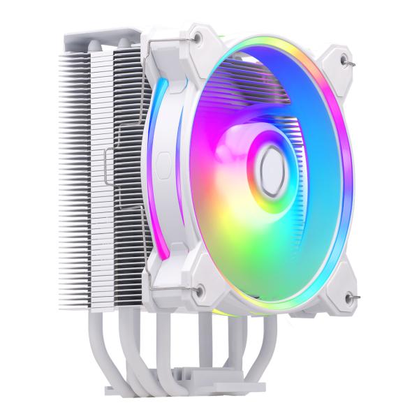 Cooler Master RR-S4WW-20PA-R1 Hyper 212 Halo White, 4-pin, ARGB, 120mm, 650-2050 RPM, 27 dBa (Max) 2 Cooler Master RR-S4WW-20PA-R1 Hyper 212 Halo White, 4-pin, ARGB, 120mm, 650-2050 RPM, 27 dBa (Max) - Afbeelding 2
