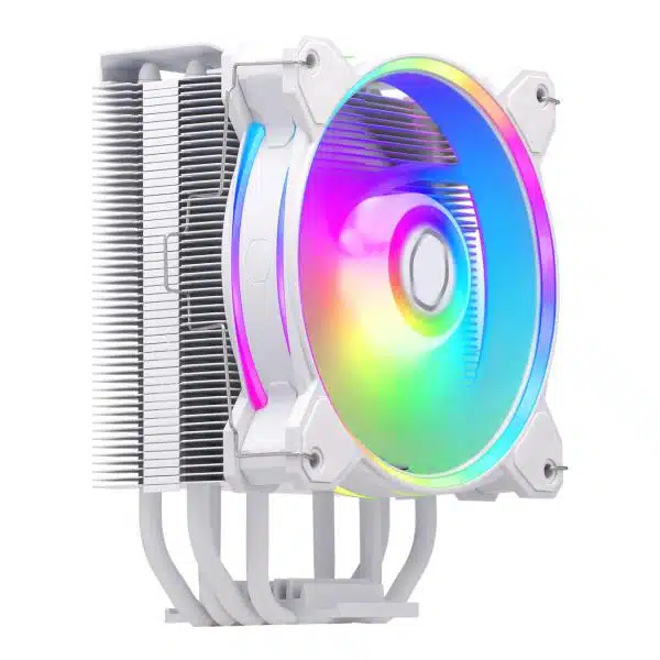 Cooler Master RR-S4WW-20PA-R1 Hyper 212 Halo White, 4-pin, ARGB, 120mm, 650-2050 RPM, 27 dBa (Max) 2 Cooler Master RR-S4WW-20PA-R1 Hyper 212 Halo White, 4-pin, ARGB, 120mm, 650-2050 RPM, 27 dBa (Max) - Afbeelding 2