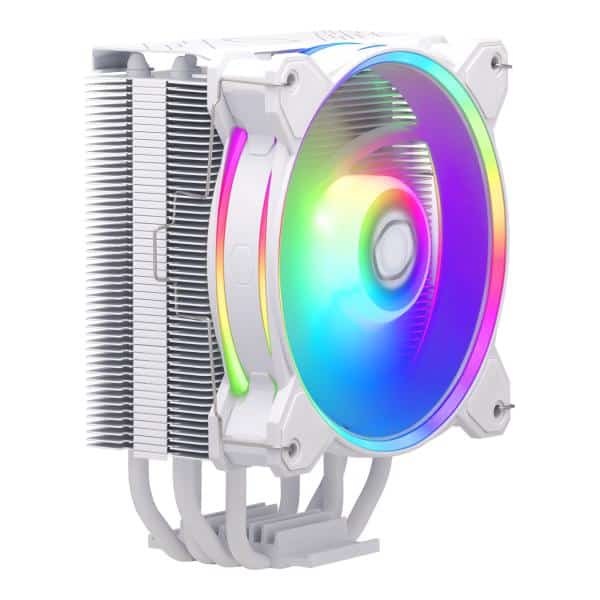 Cooler Master RR-S4WW-20PA-R1 Hyper 212 Halo White, 4-pin, ARGB, 120mm, 650-2050 RPM, 27 dBa (Max) 4 Cooler Master RR-S4WW-20PA-R1 Hyper 212 Halo White, 4-pin, ARGB, 120mm, 650-2050 RPM, 27 dBa (Max) - Afbeelding 4