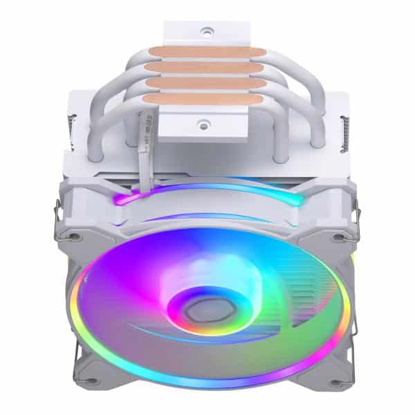 Cooler Master RR-S4WW-20PA-R1 Hyper 212 Halo White, 4-pin, ARGB, 120mm, 650-2050 RPM, 27 dBa (Max) 5 Cooler Master RR-S4WW-20PA-R1 Hyper 212 Halo White, 4-pin, ARGB, 120mm, 650-2050 RPM, 27 dBa (Max) - Afbeelding 5