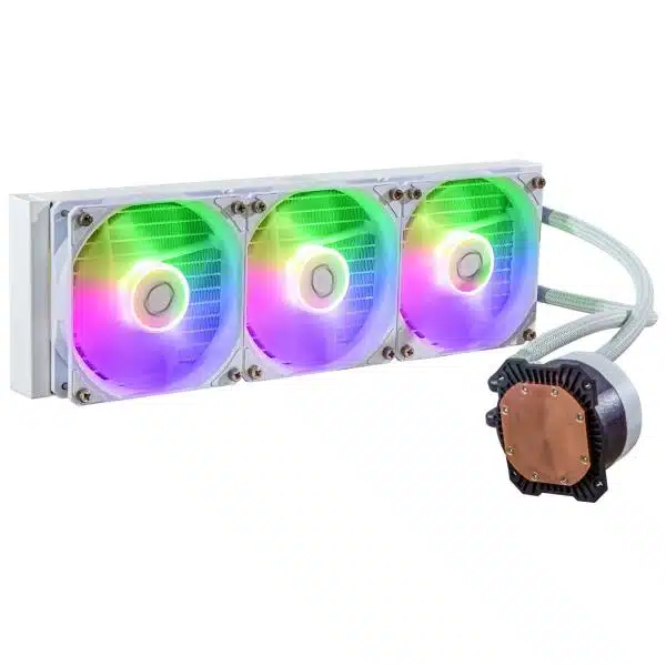 Cooler Master MLW-D36M-A18PZ-RW MASTERLIQUID 360L Core White, 4-pin, 3x 120mm ARGB, 27 dBa (max) 2 Cooler Master MLW-D36M-A18PZ-RW MASTERLIQUID 360L Core White, 4-pin, 3x 120mm ARGB, 27 dBa (max) - Afbeelding 2