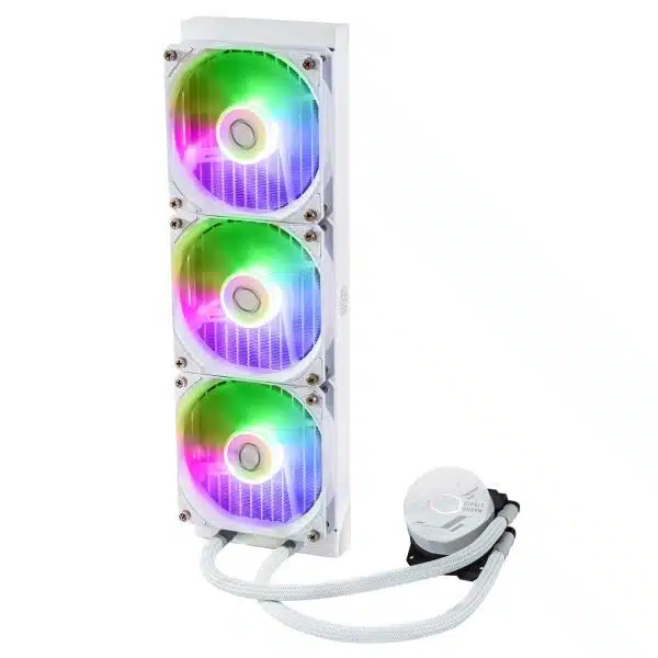 Cooler Master MLW-D36M-A18PZ-RW MASTERLIQUID 360L Core White, 4-pin, 3x 120mm ARGB, 27 dBa (max) 4 Cooler Master MLW-D36M-A18PZ-RW MASTERLIQUID 360L Core White, 4-pin, 3x 120mm ARGB, 27 dBa (max) - Afbeelding 4