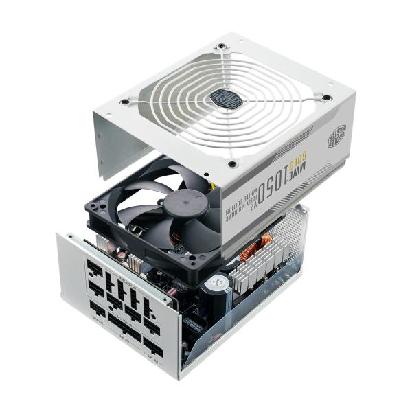 Cooler Master MPE-A501-AFCAG-3GEU MWE Gold 1050 V2 White, ATX3.0, 1050W, 90%, 140mm, 3x PCIe 6+2 5 Cooler Master MPE-A501-AFCAG-3GEU MWE Gold 1050 V2 White, ATX3.0, 1050W, 90%, 140mm, 3x PCIe 6+2 - Afbeelding 5