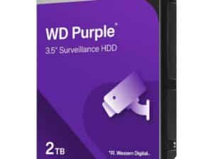 Western Digital WD23PURZ WD Purple, 2 TB, 3.5", 4K 24x7, SATA3, 5400 RPM, 256 MB, 175 MB/s
