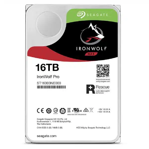 Seagate ST16000NT001 IronWolf Pro, 16 TB, 3.5", SATA3, 7200 RPM, 270 MB/s 4 Seagate ST16000NT001 IronWolf Pro, 16 TB, 3.5", SATA3, 7200 RPM, 270 MB/s - Afbeelding 4