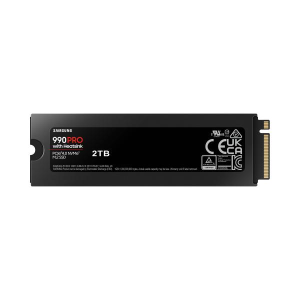 Samsung MZ-V9P2T0CW 990 PRO w/ heatsink, 2 TB, M.2, 3D V-NAND TLC, 7450/ 6900 MB/s, 1.4M IOPS 2 Samsung MZ-V9P2T0CW 990 PRO w/ heatsink, 2 TB, M.2, 3D V-NAND TLC, 7450/ 6900 MB/s, 1.4M IOPS - Afbeelding 2
