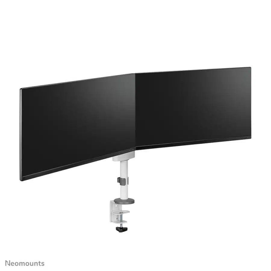 Neomounts DS60-425WH2 Desk-mount, 2x 27 inch/ 8kg, Tilt/ rotate/ swivel, 100x100 mm, White 3 Neomounts DS60-425WH2 Desk-mount, 2x 27 inch/ 8kg, Tilt/ rotate/ swivel, 100x100 mm, White - Afbeelding 3