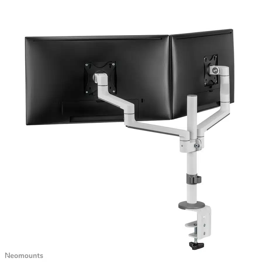 Neomounts DS60-425WH2 Desk-mount, 2x 27 inch/ 8kg, Tilt/ rotate/ swivel, 100x100 mm, White 5 Neomounts DS60-425WH2 Desk-mount, 2x 27 inch/ 8kg, Tilt/ rotate/ swivel, 100x100 mm, White - Afbeelding 5