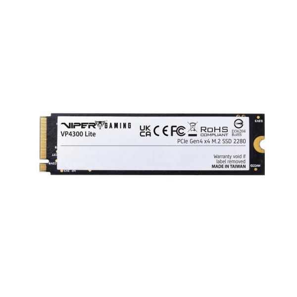 Patriot VP4300L4TBM28H Viper VP4300 Lite SSD, 4TB, M.2 2280, PCIe Gen4x4, 7400/ 6000 MB/s 2 Patriot VP4300L4TBM28H Viper VP4300 Lite SSD, 4TB, M.2 2280, PCIe Gen4x4, 7400/ 6000 MB/s - Afbeelding 2