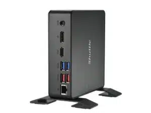 Shuttle PFB-NC40U001 NC40U XPC Nano PC NC40U Mini PC barebone, Intel 7305U, 6x USB3.2, 2x M.2, LAN