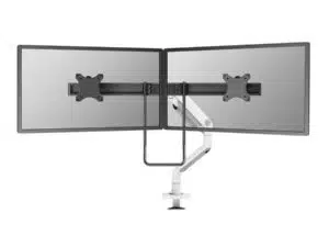 Neomounts DS75S-950WH2 Full-motion desk mount, 2x 17" - 27", 8 kg, 100x100 mm, Black