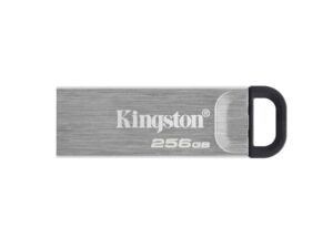 Kingston DTKN/256GB DataTraveler Kyson USB Flash Drive, 256 GB, USB 3.2 Type-A, 200/ 60 MB/s, Silver
