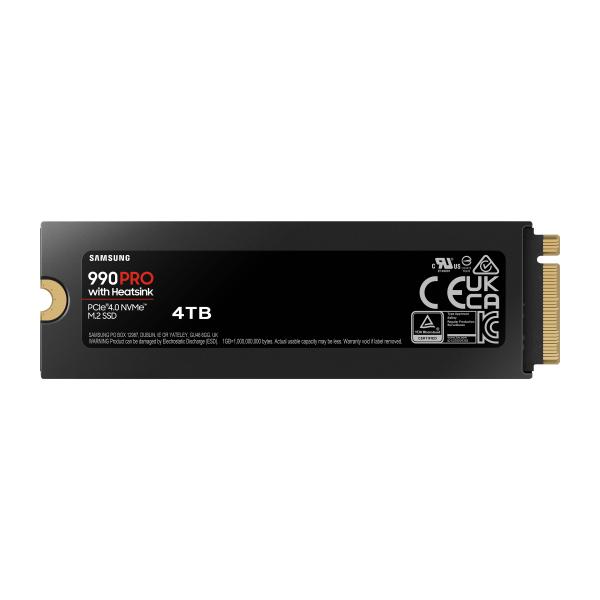 Samsung MZ-V9P4T0CW 990 Pro SSD, 4 TB, M.2 NVME, 7450 MB/s, Heatsink, 7450/ 6950 MB/s 2 Samsung MZ-V9P4T0CW 990 Pro SSD, 4 TB, M.2 NVME, 7450 MB/s, Heatsink, 7450/ 6950 MB/s - Afbeelding 2