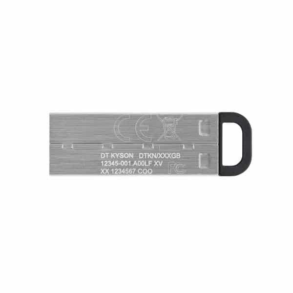 Kingston DTKN/64GB DataTraveler Kyson, 64 GB, USB 3.2, 200/ 60 MB/s, Capless, Silver 2 Kingston DTKN/64GB DataTraveler Kyson, 64 GB, USB 3.2, 200/ 60 MB/s, Capless, Silver - Afbeelding 2