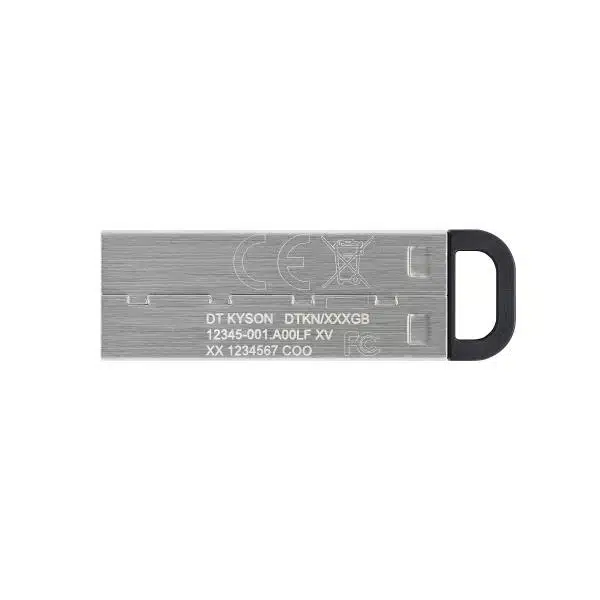 Kingston DTKN/64GB DataTraveler Kyson, 64 GB, USB 3.2, 200/ 60 MB/s, Capless, Silver 2 Kingston DTKN/64GB DataTraveler Kyson, 64 GB, USB 3.2, 200/ 60 MB/s, Capless, Silver - Afbeelding 2
