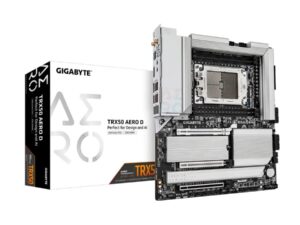 Gigabyte TRX50 AERO D, AMD TR5, AMD Ryzen™ Threadripper™, DDR5 DIMM, USB 3.2 Gen 2, 2.5 GbE, WI-