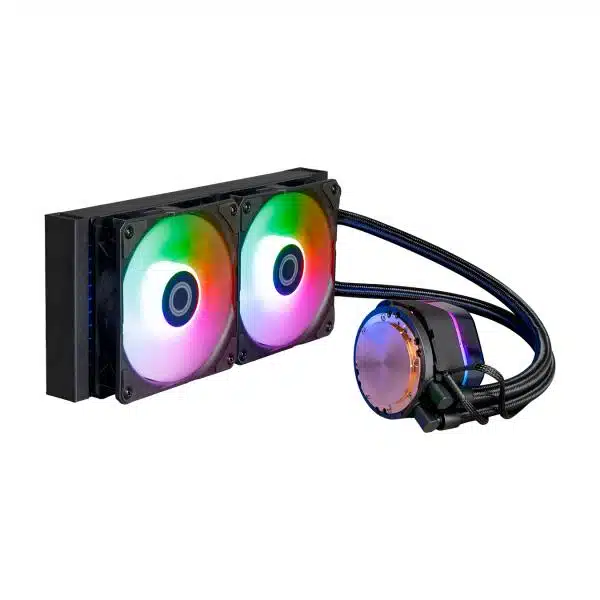 Cooler Master MLX-D24M-A25PZ-RW MasterLiquid 240 Atmos ARGB, 4-pin, 2x 120mm, 690-2500 RPM 2 Cooler Master MLX-D24M-A25PZ-RW MasterLiquid 240 Atmos ARGB, 4-pin, 2x 120mm, 690-2500 RPM - Afbeelding 2