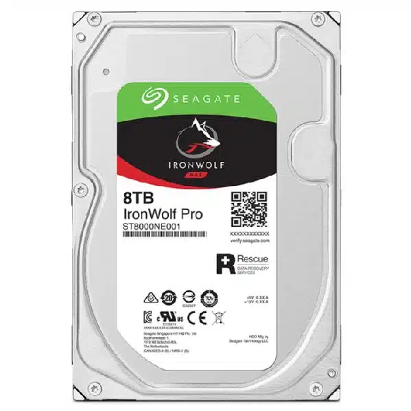 Seagate ST8000NT001 IronWolf Pro HDD, 8 TB, 3.5", 7200 RPM, SATA3, 6 Gbps, 255 MiB/s 4 Seagate ST8000NT001 IronWolf Pro HDD, 8 TB, 3.5", 7200 RPM, SATA3, 6 Gbps, 255 MiB/s - Afbeelding 4