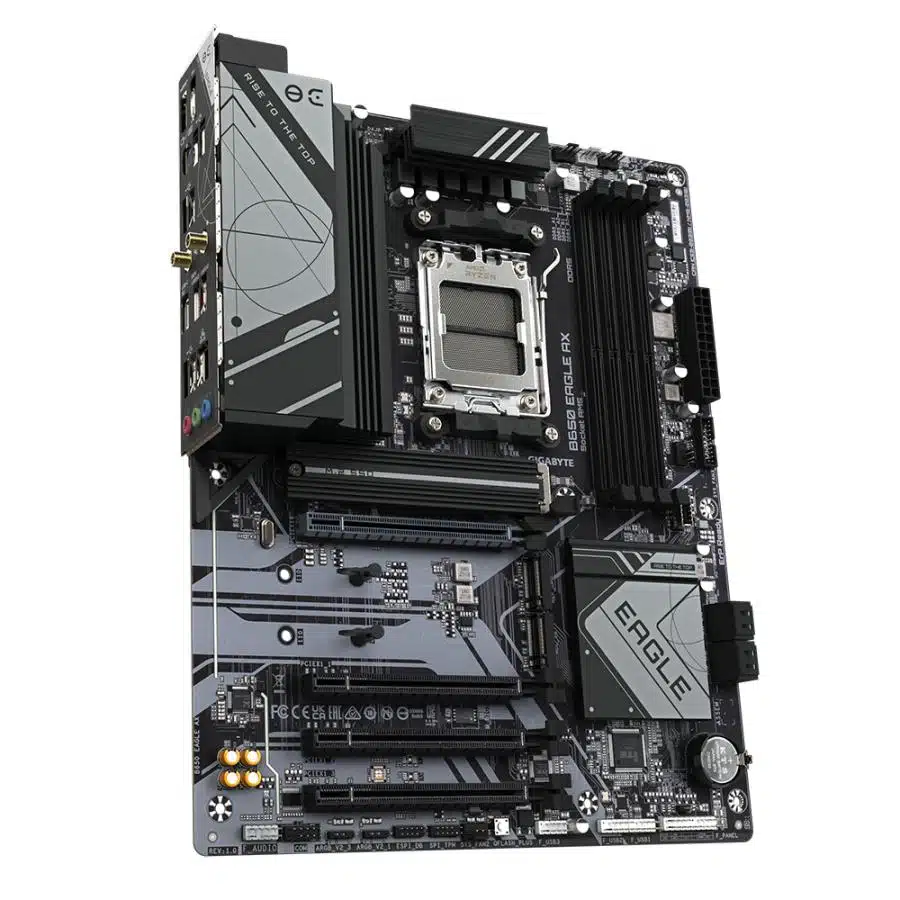 Gigabyte B650 EAGLE AX B650 EAGLE AX, ATX, AMD AM5, DDR5 (7600 OC) PCIe 5.0, Wi-Fi 6E 802.11ax, GbE 3 Gigabyte B650 EAGLE AX B650 EAGLE AX, ATX, AMD AM5, DDR5 (7600 OC) PCIe 5.0, Wi-Fi 6E 802.11ax, GbE - Afbeelding 3