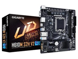 Gigabyte H610M S2H V2 H610M S2H V2, , Intel, LGA1700, DDR5 (5600MHz) GBe LAN, M.2, USB3.2 Gen 1