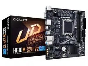 Gigabyte H610M S2H V2 H610M S2H V2, , Intel, LGA1700, DDR5 (5600MHz) GBe LAN, M.2, USB3.2 Gen 1