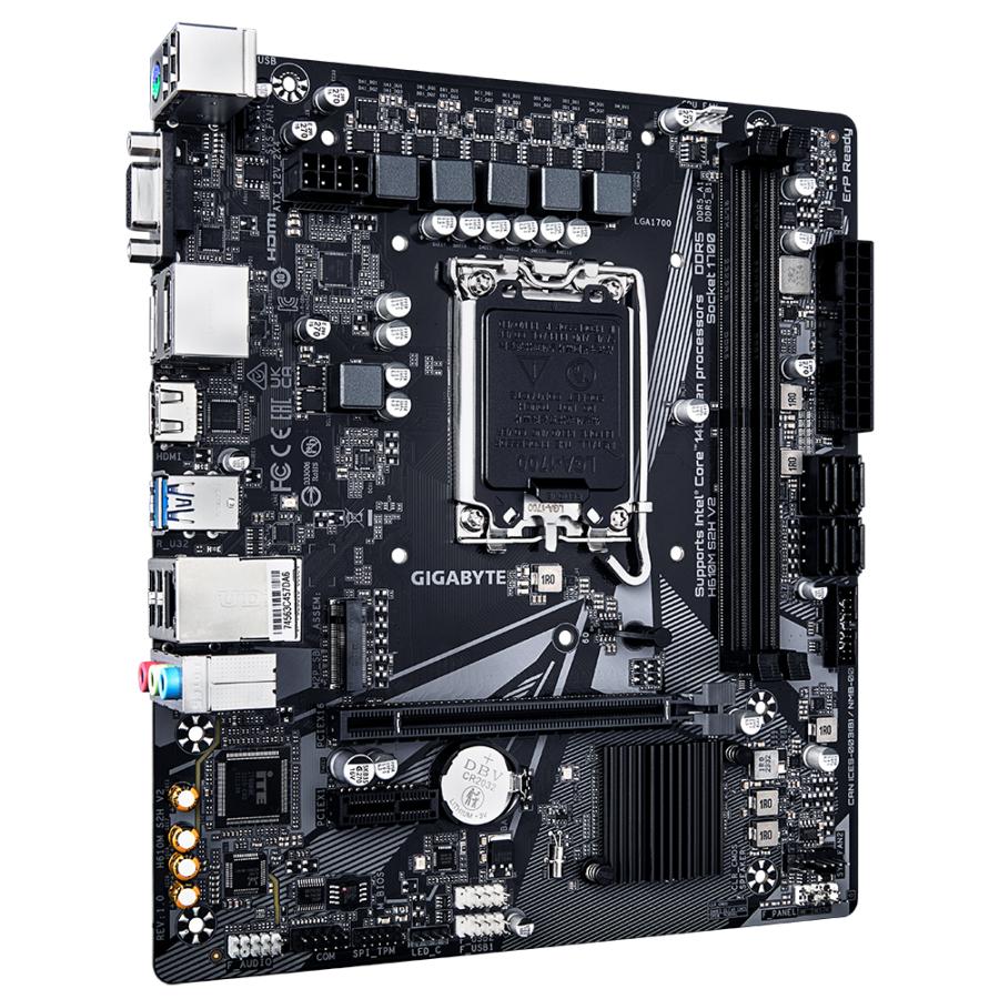 Gigabyte H610M S2H V2 H610M S2H V2, , Intel, LGA1700, DDR5 (5600MHz) GBe LAN, M.2, USB3.2 Gen 1 3 Gigabyte H610M S2H V2 H610M S2H V2, , Intel, LGA1700, DDR5 (5600MHz) GBe LAN, M.2, USB3.2 Gen 1 - Afbeelding 3