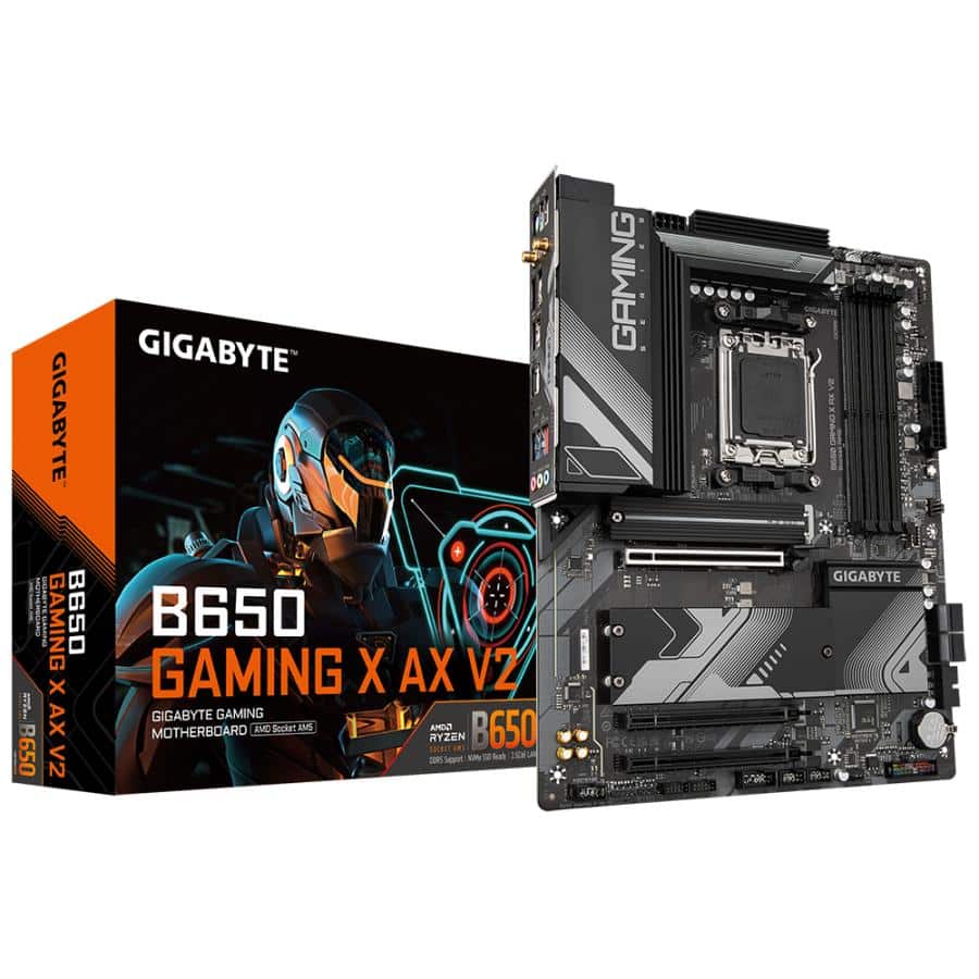 Gigabyte B650 GAMING X AX V2 B650 GAMING X AX V2, AMD Ryzen 8000, DDR5 upto 8000MHz, PCIe 5.0 1 Gigabyte B650 GAMING X AX V2 B650 GAMING X AX V2, AMD Ryzen 8000, DDR5 upto 8000MHz, PCIe 5.0