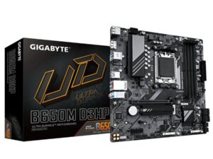 Gigabyte B650M D3HP B650M D3HP, AMD AM5, Ryzen 7000, DDR5 7600 MHz, PCIe 4.0, 2.5GbE LAN