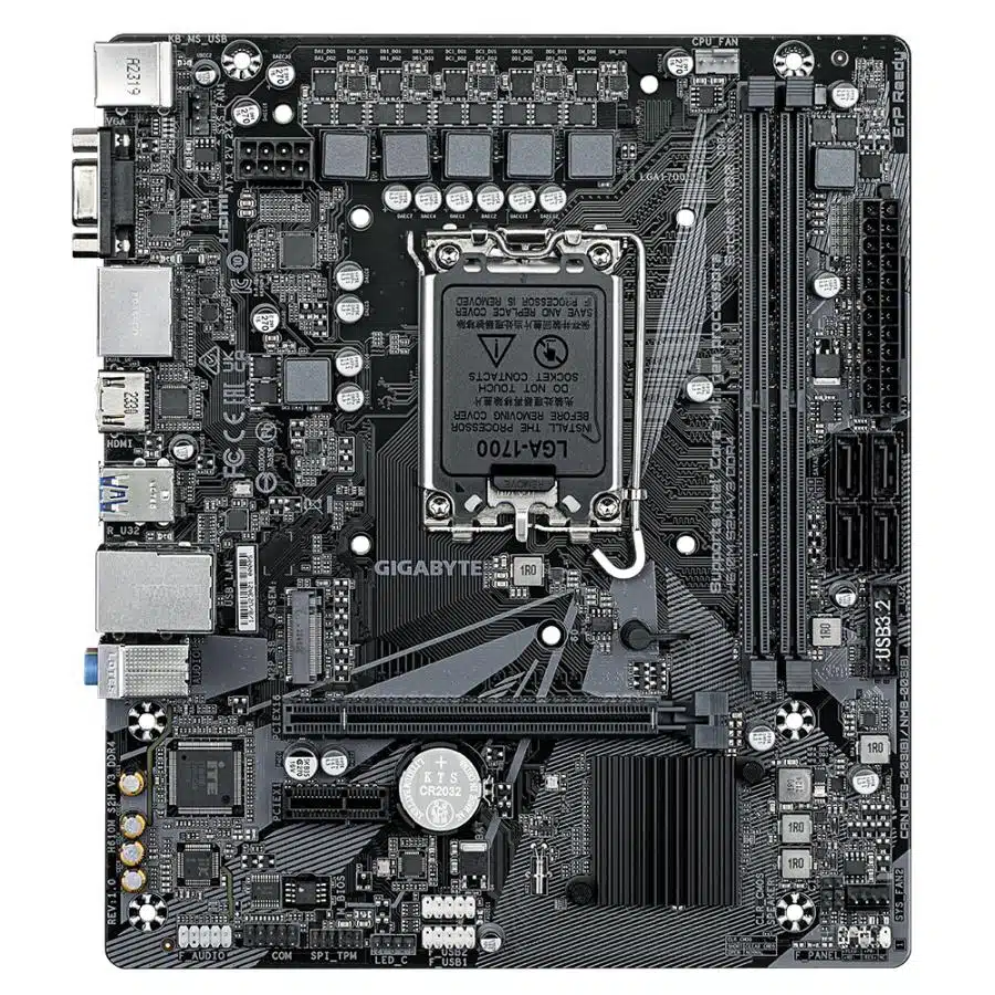 Gigabyte H610M S2H V3 DDR4 H610M S2H V3, Intel LGA1700, DDR4, 3200 MHz, GbE LAN, 4+1+1 Digital VRM 2 Gigabyte H610M S2H V3 DDR4 H610M S2H V3, Intel LGA1700, DDR4, 3200 MHz, GbE LAN, 4+1+1 Digital VRM - Afbeelding 2