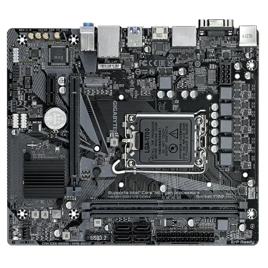 Gigabyte H610M S2H V3 DDR4 H610M S2H V3, Intel LGA1700, DDR4, 3200 MHz, GbE LAN, 4+1+1 Digital VRM 4 Gigabyte H610M S2H V3 DDR4 H610M S2H V3, Intel LGA1700, DDR4, 3200 MHz, GbE LAN, 4+1+1 Digital VRM - Afbeelding 4