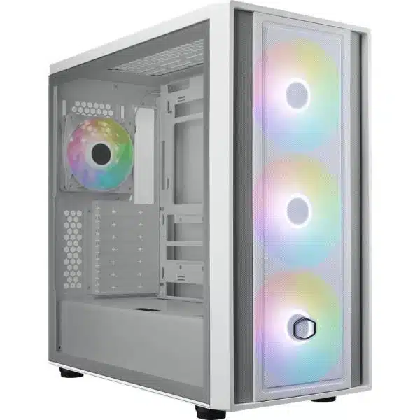 Cooler Master MB600-WGNN-S00 MasterBox 600 White, TG, eATX, 3x 140mm ARGB, 1x 120mm, USB3.2 Gen2 1 Cooler Master MB600-WGNN-S00 MasterBox 600 White, TG, eATX, 3x 140mm ARGB, 1x 120mm, USB3.2 Gen2