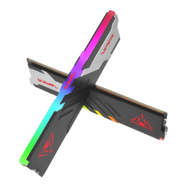 Patriot PVVR532G600C30K Viper Venom RGB DIMM Dual kit, 32 GB, DDR5, 6000MTs, CL30 4 Patriot PVVR532G600C30K Viper Venom RGB DIMM Dual kit, 32 GB, DDR5, 6000MTs, CL30 - Afbeelding 4